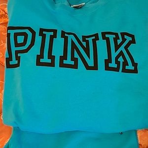 Pink VS teal blue sweatshirt and matching pants